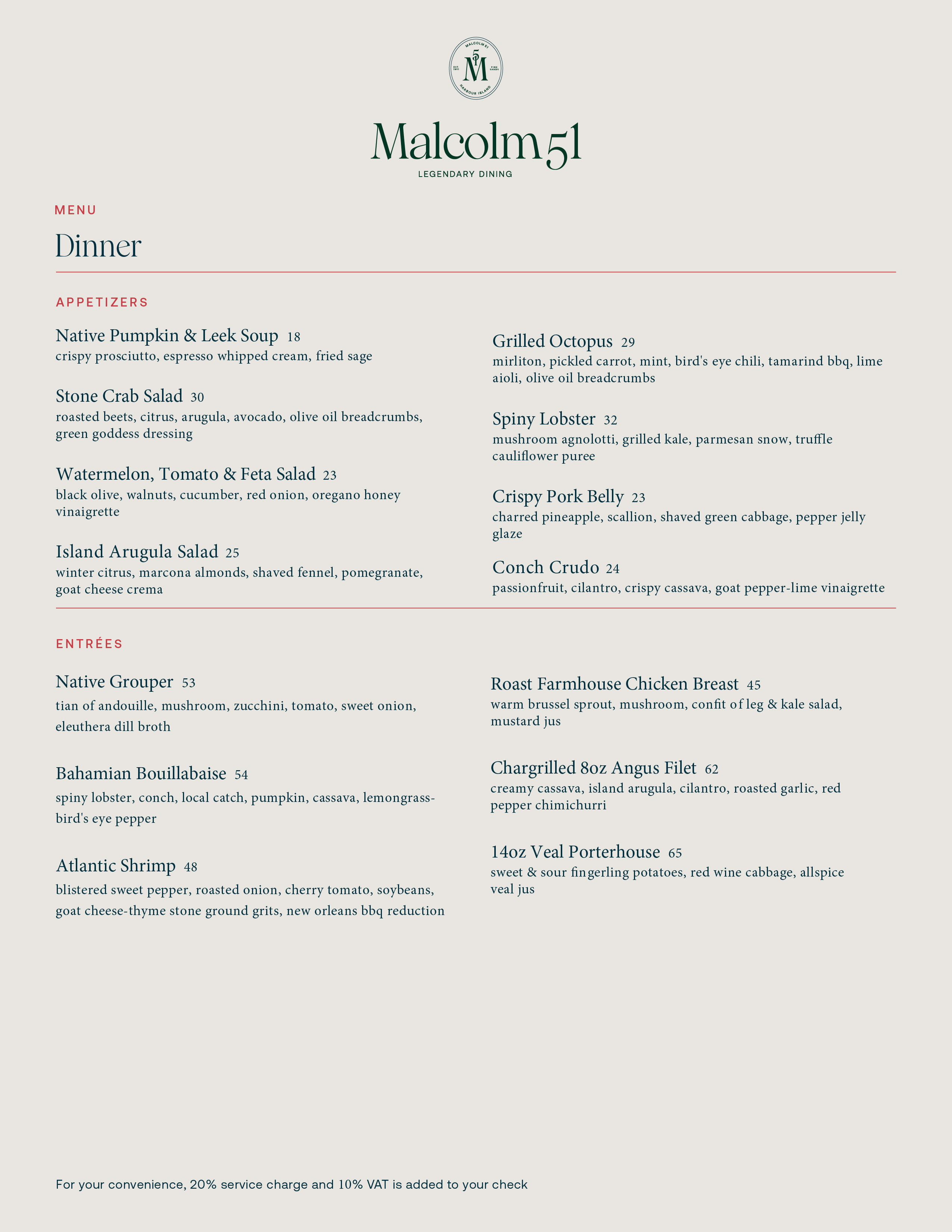Online M51 Dinner
